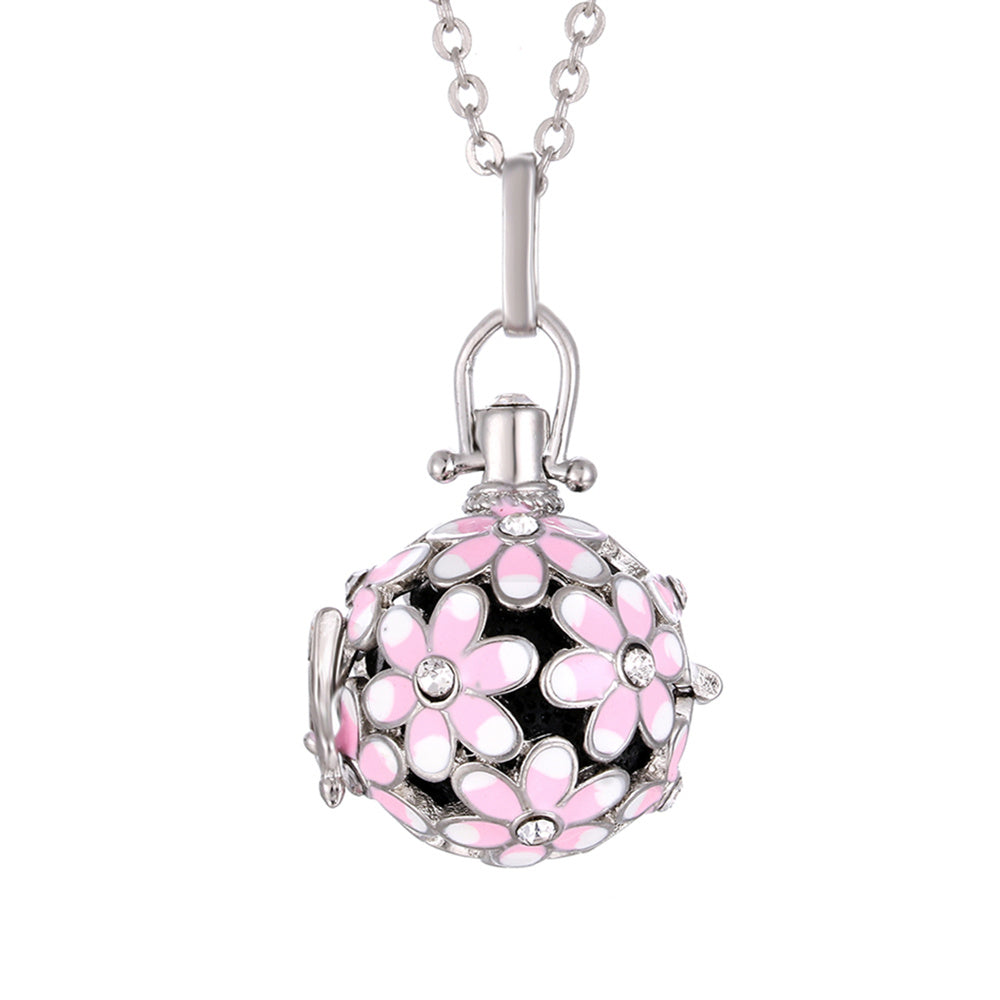 Daisy Drop Necklace – Scented Oil Diffuser Pendant