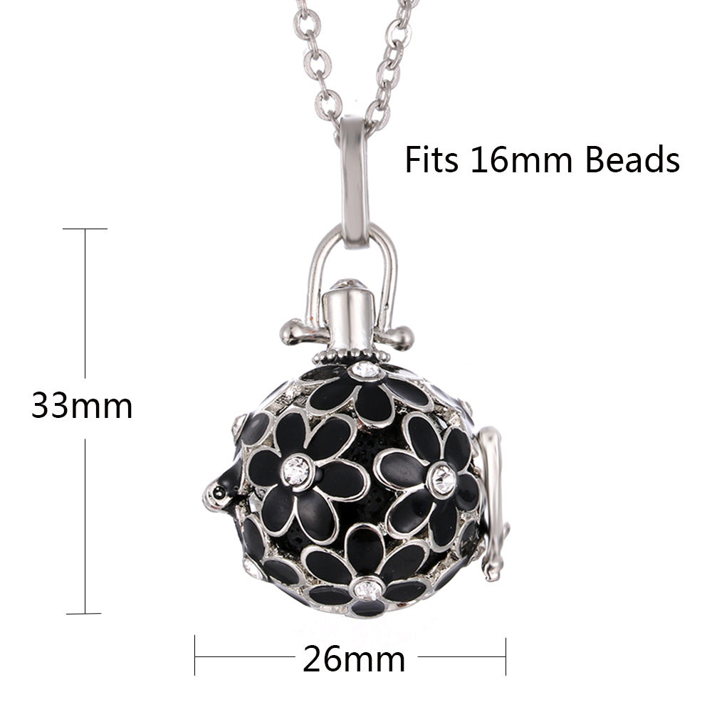 Daisy Drop Necklace – Scented Oil Diffuser Pendant
