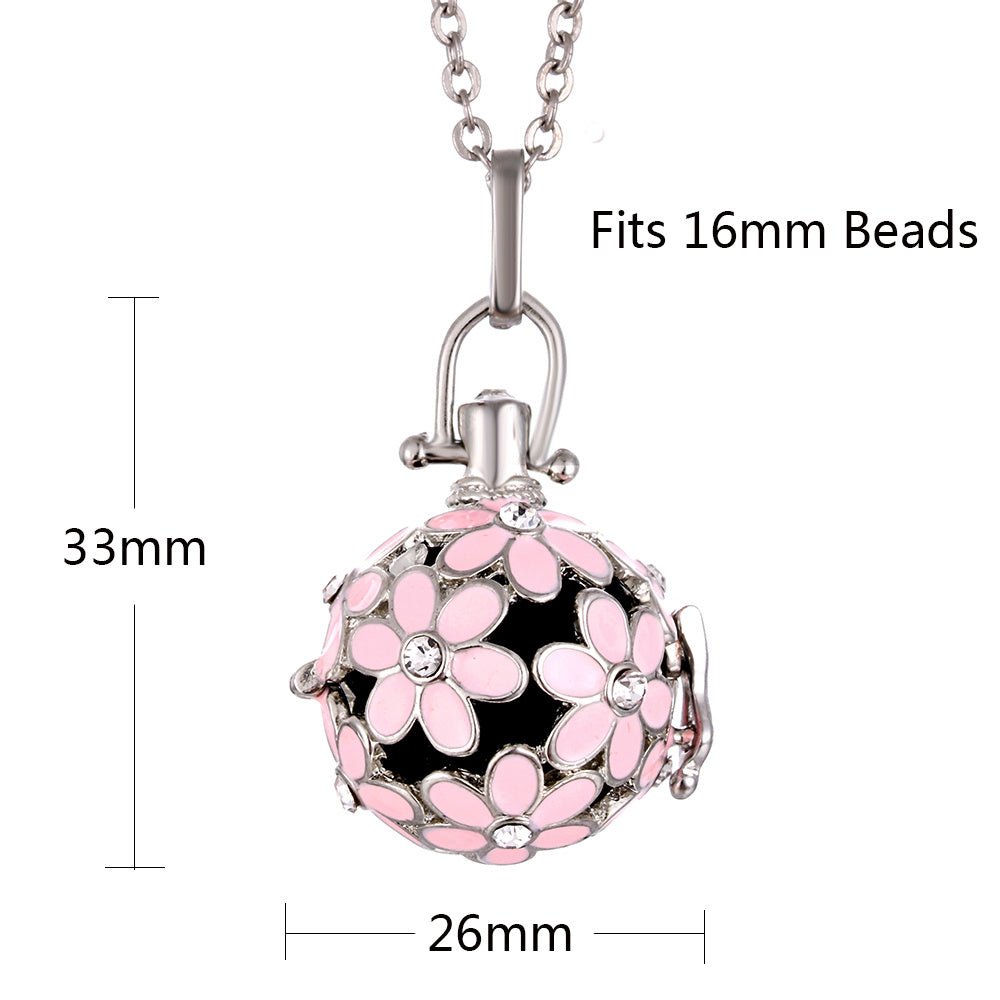 Daisy Drop Necklace – Scented Oil Diffuser Pendant