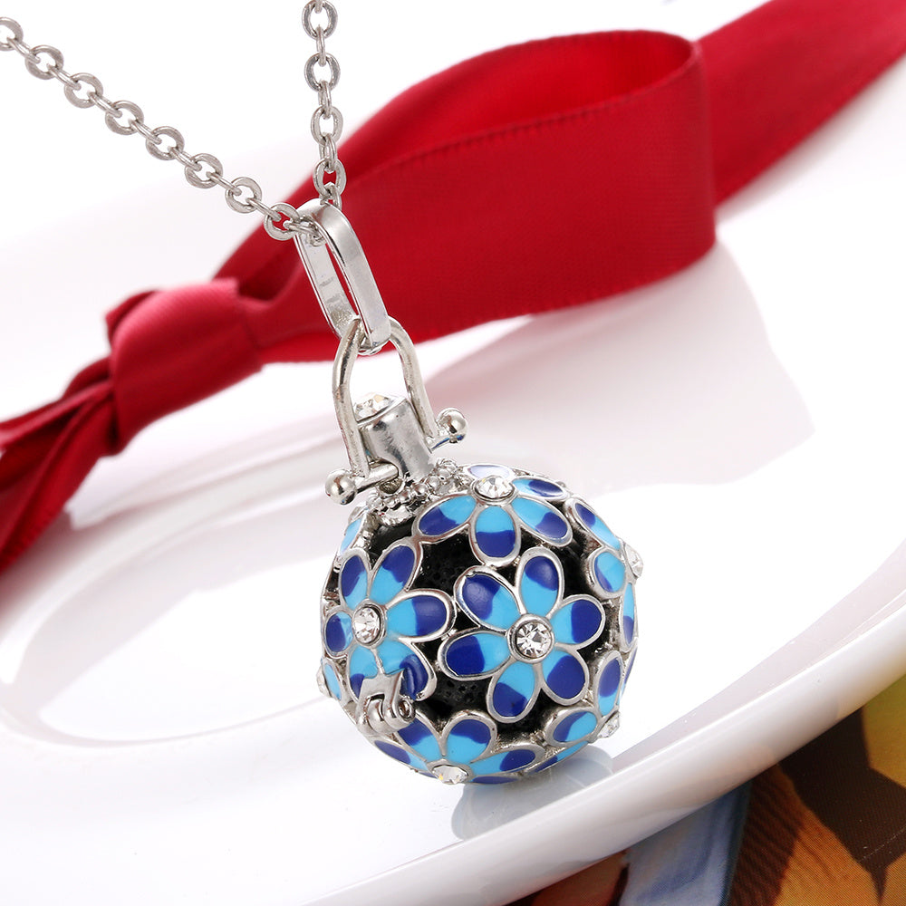 Daisy Drop Necklace – Scented Oil Diffuser Pendant
