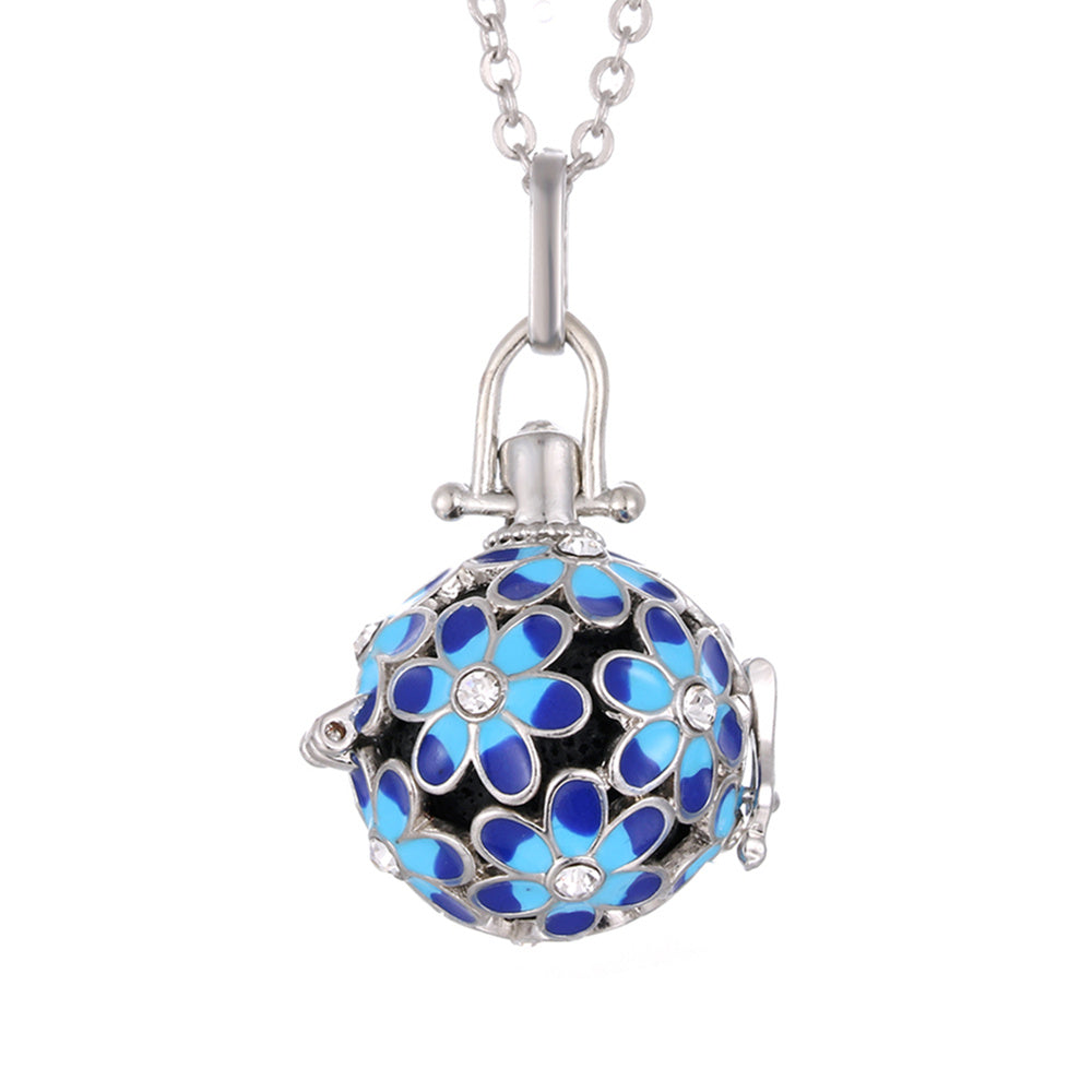 Daisy Drop Necklace – Scented Oil Diffuser Pendant