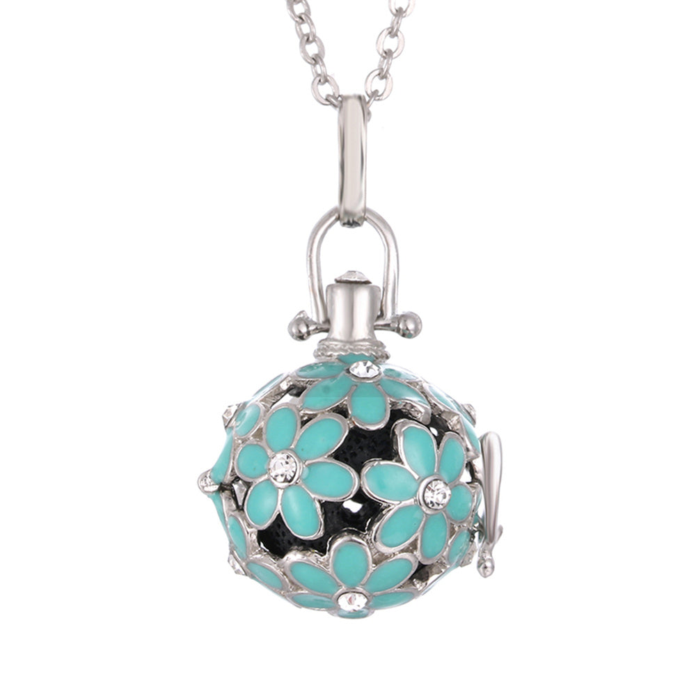 Daisy Drop Necklace – Scented Oil Diffuser Pendant