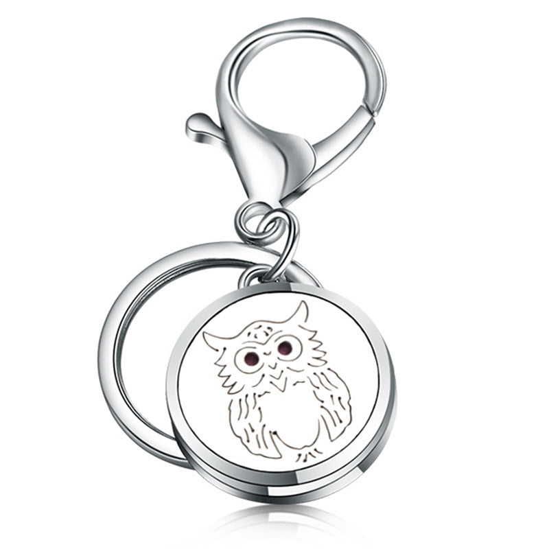 Stainless Steel Essential Oil Diffuser Keychain – Portable Aromatherapy