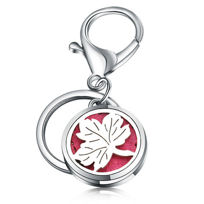 Stainless Steel Essential Oil Diffuser Keychain – Portable Aromatherapy