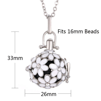 Daisy Drop Necklace – Scented Oil Diffuser Pendant