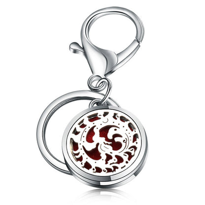 Stainless Steel Essential Oil Diffuser Keychain – Portable Aromatherapy