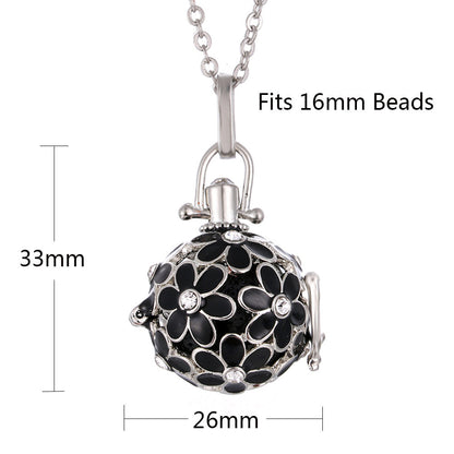 Daisy Drop Necklace – Scented Oil Diffuser Pendant