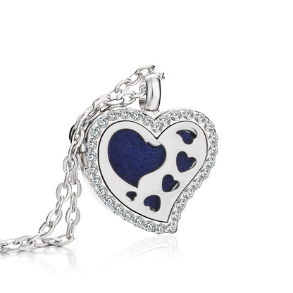 Heart-Shaped Essential Oil Diffuser Necklace – Aromatherapy Jewelry