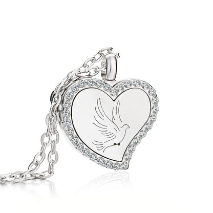 Heart-Shaped Essential Oil Diffuser Necklace – Aromatherapy Jewelry