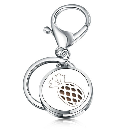 Stainless Steel Essential Oil Diffuser Keychain – Portable Aromatherapy
