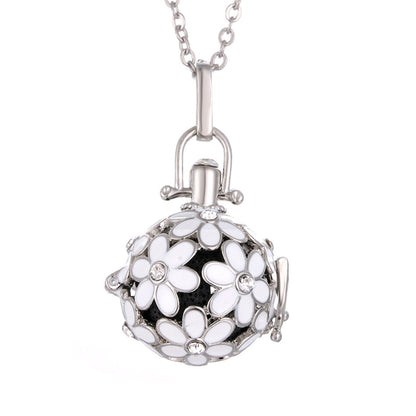 Daisy Drop Necklace – Scented Oil Diffuser Pendant