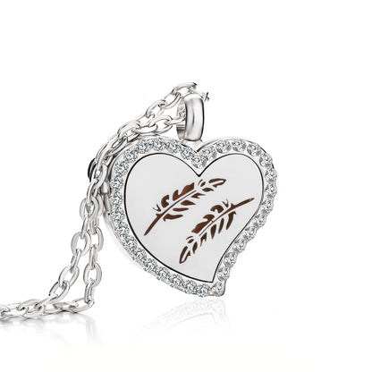 Heart-Shaped Essential Oil Diffuser Necklace – Aromatherapy Jewelry