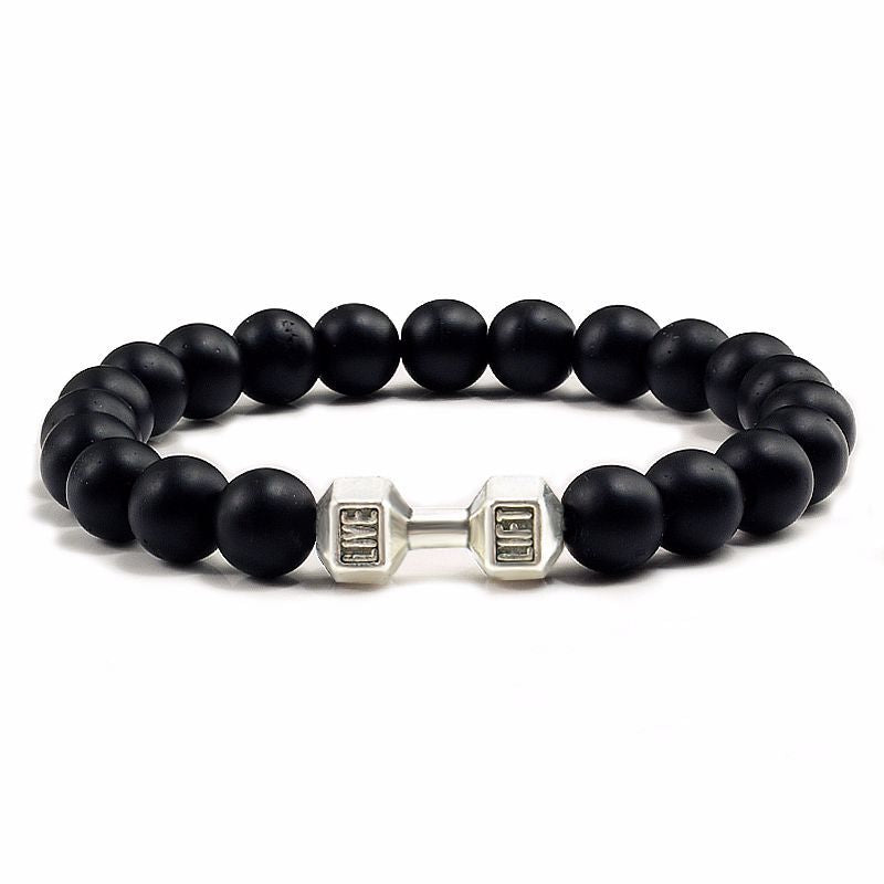 Black Lava Stone Aromatherapy Bracelet – Natural Volcanic Beads for Men and Women