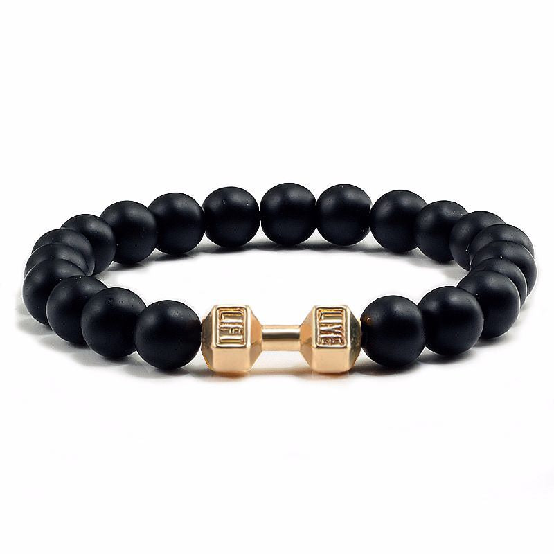 Black Lava Stone Aromatherapy Bracelet – Natural Volcanic Beads for Men and Women