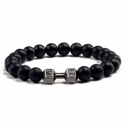 Black Lava Stone Aromatherapy Bracelet – Natural Volcanic Beads for Men and Women