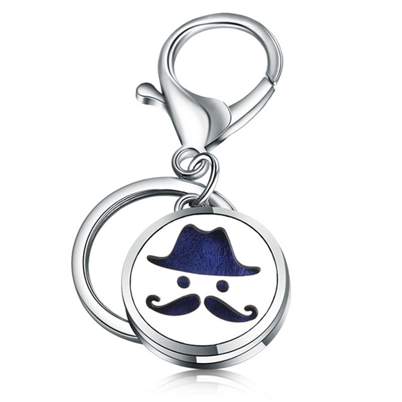 Stainless Steel Essential Oil Diffuser Keychain – Portable Aromatherapy