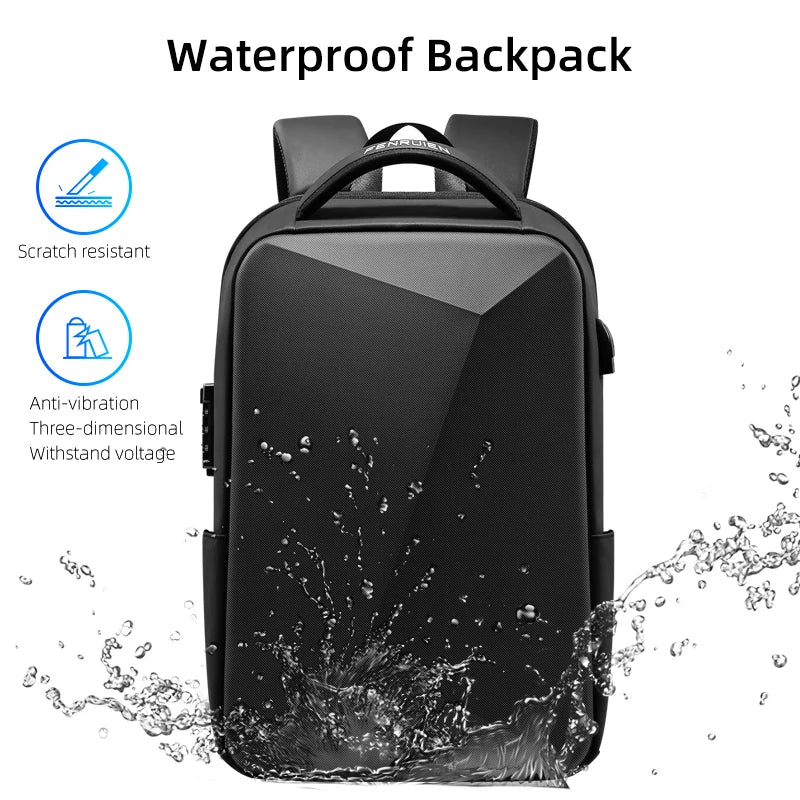 Anti-Theft Laptop Backpack with USB Perlen Wiot