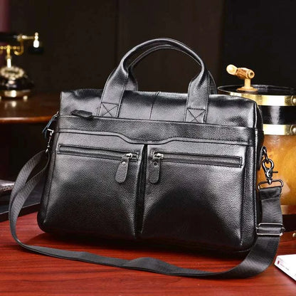 Men's  Leather Handbags Perlen Wiot