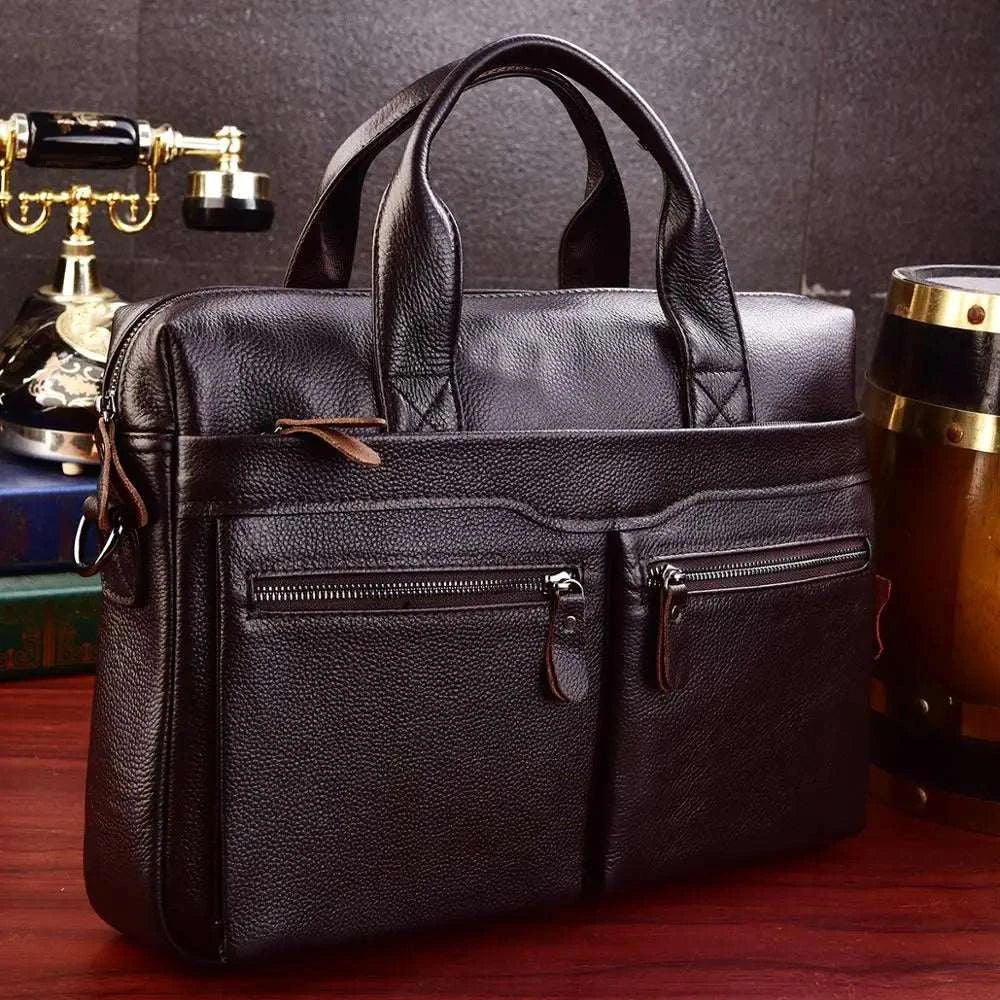 Men's  Leather Handbags Perlen Wiot