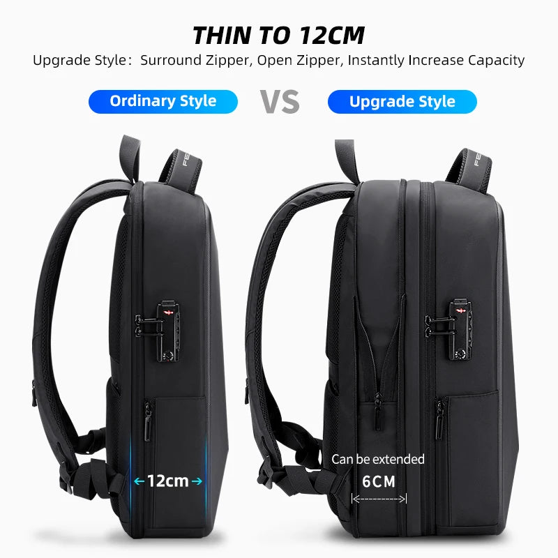 Anti-Theft Laptop Backpack with USB Perlen Wiot