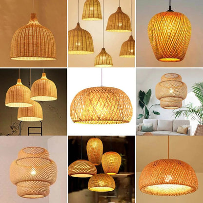 Illuminate your space with the elegant Bamboo Pendant Lamp.