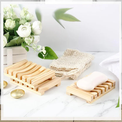 Natural Bamboo Soap Box Dishes: Eco-friendly, stylish, and durable storage.