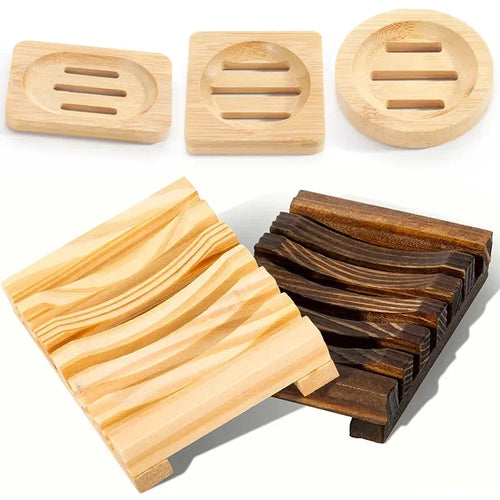 Natural Bamboo Soap Box Dishes