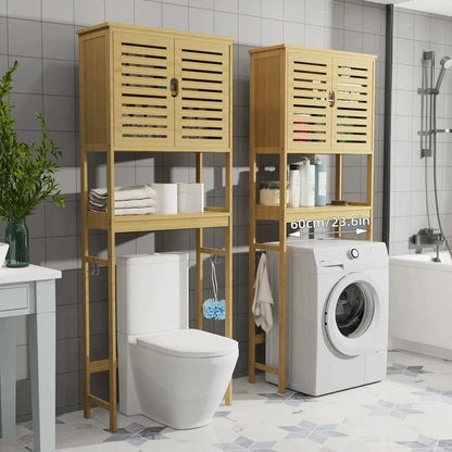 Toilet Storage Cabinet, Tall Bathroom Cabinet Organizer