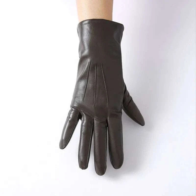 Elegant Touchscreen Leather Gloves