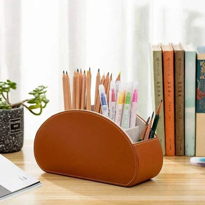 Premium Leather Desk Organizer