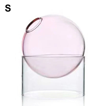 Creative Spheroidal Glass Vase: A modern, artistic touch for your home decor.