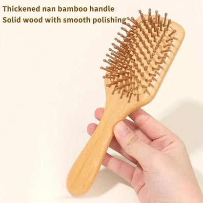 Bamboo Air Cushion Comb - Eco-Friendly, Lightweight, and Gentle on Hair