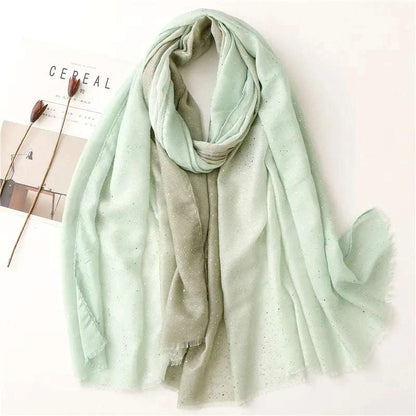 Glitter Ombre Scarf: Add shimmer and style to any outfit effortlessly.