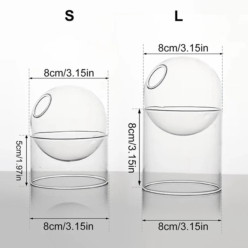 Creative Spheroidal Glass VaseCreative Spheroidal Glass Vase: A modern, artistic touch for your home decor.