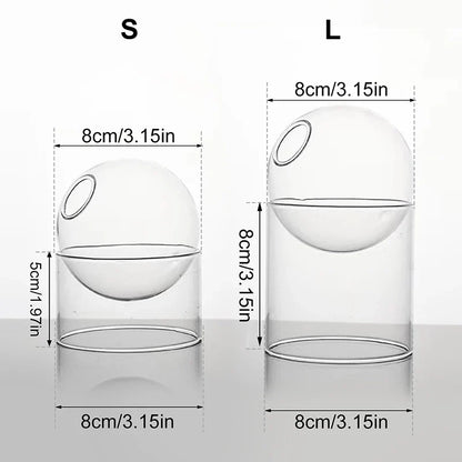 Creative Spheroidal Glass VaseCreative Spheroidal Glass Vase: A modern, artistic touch for your home decor.