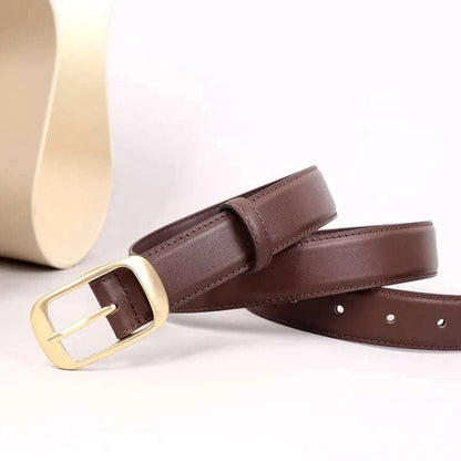 Soft Leather Pin Belt