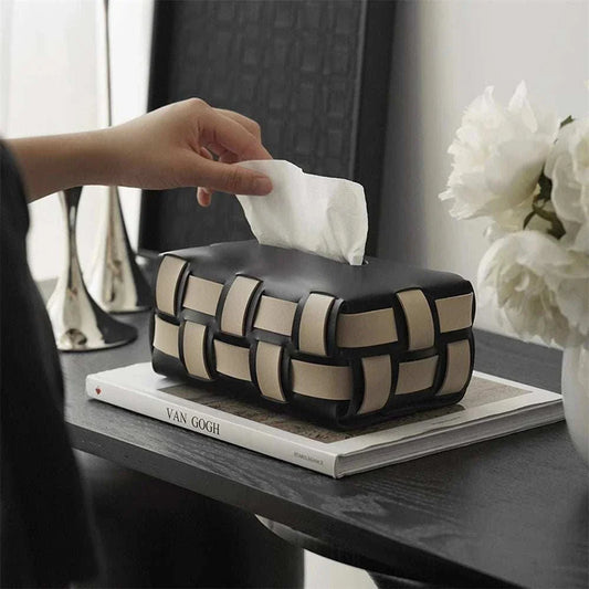 Elegant Plaid Tissue Box