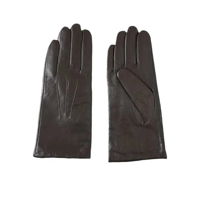 Elegant Touchscreen Leather Gloves