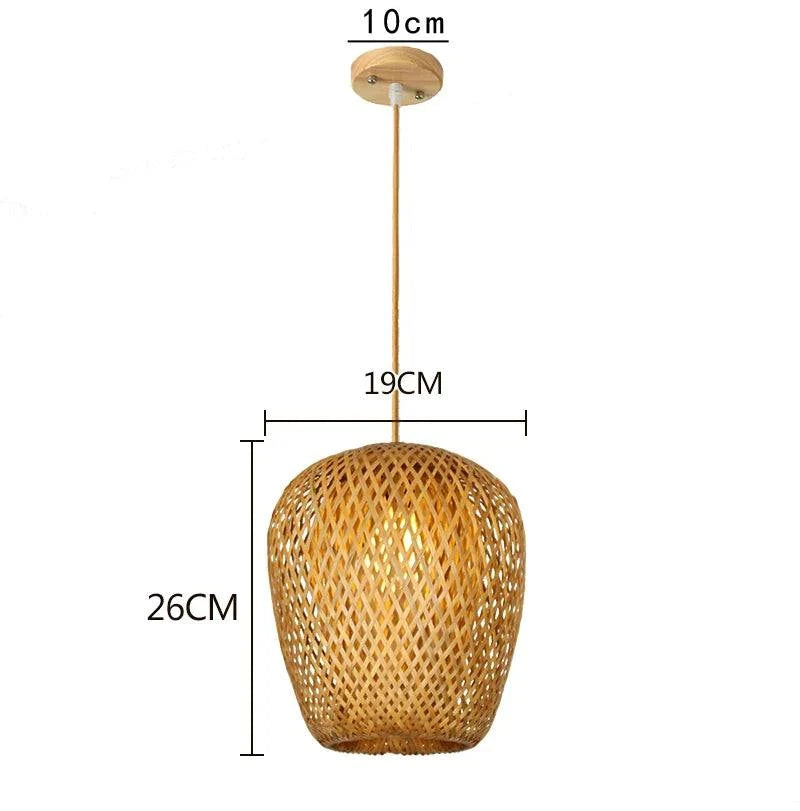 Illuminate your space with the elegant Bamboo Pendant Lamp.