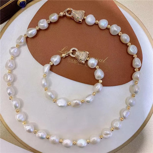 Baroque Pearl Jewelry Set Perlen Wiot