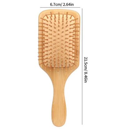 Bamboo Air Cushion Comb - Eco-Friendly, Lightweight and Gentle on Hair