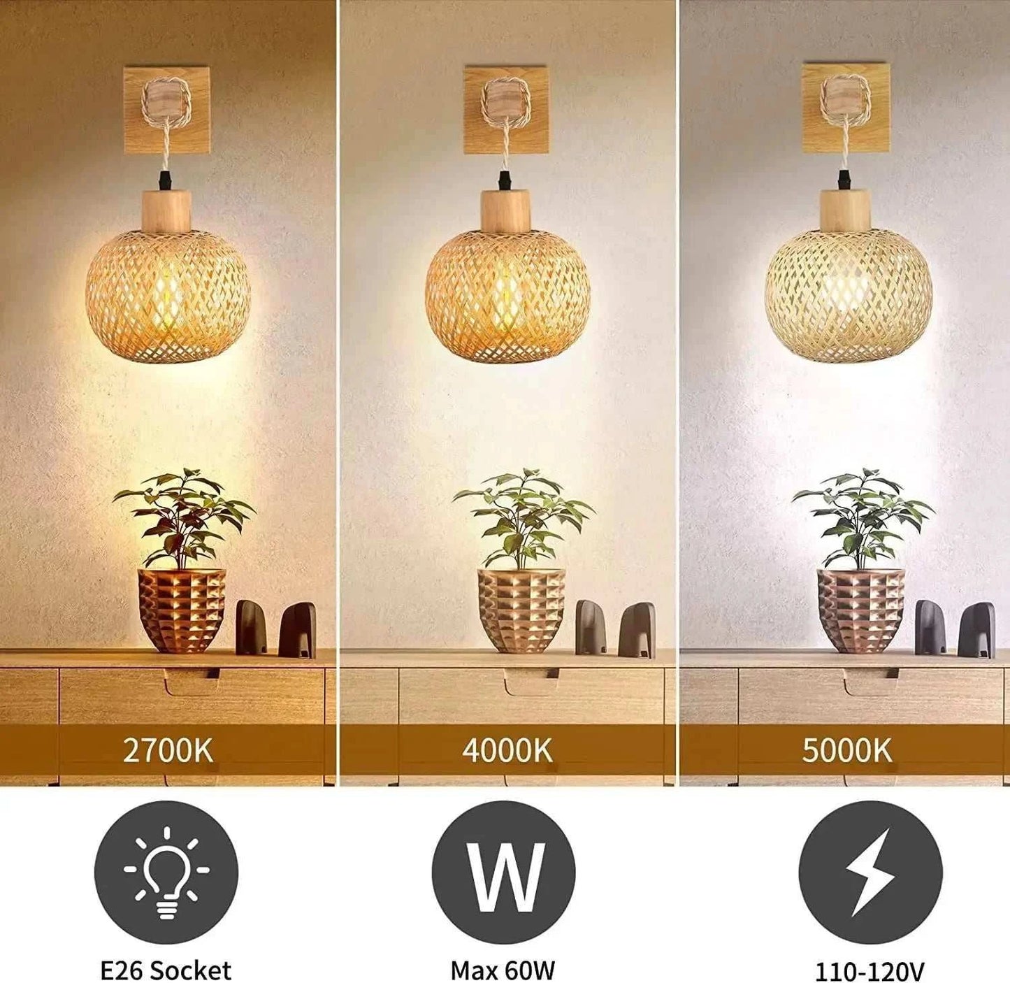 Bamboo Wall Lamp