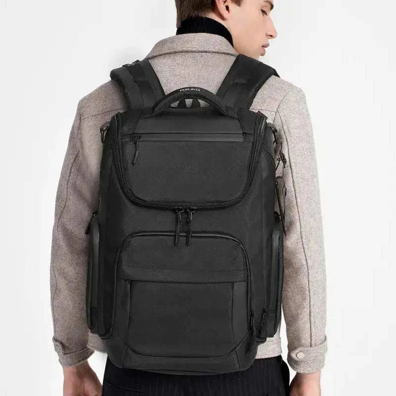 Man wearing Multifunction Men Bag