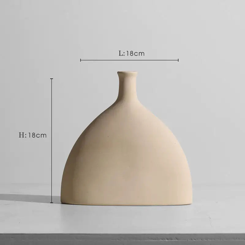 Modern Minimalist Ceramic Vase Flower Ornaments Perlen Wiot