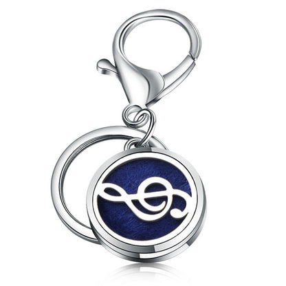 Stainless Steel Essential Oil Diffuser Keychain – Portable Aromatherapy