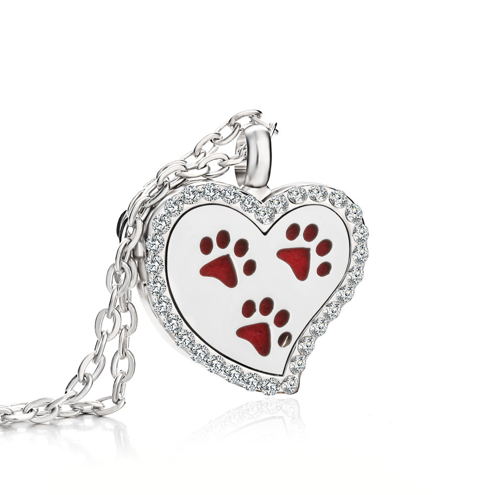 Heart-Shaped Essential Oil Diffuser Necklace – Aromatherapy Jewelry