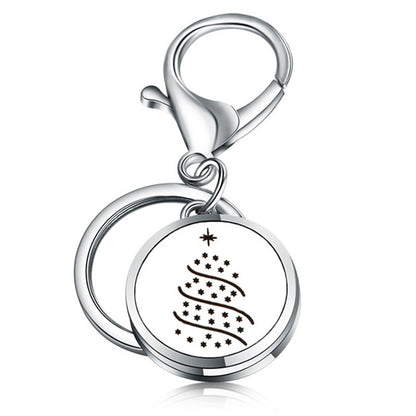Stainless Steel Essential Oil Diffuser Keychain – Portable Aromatherapy