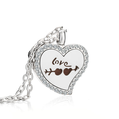 Heart-Shaped Essential Oil Diffuser Necklace – Aromatherapy Jewelry