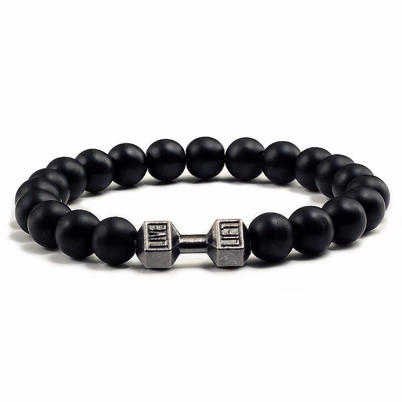 Black Lava Stone Aromatherapy Bracelet – Natural Volcanic Beads for Men and Women