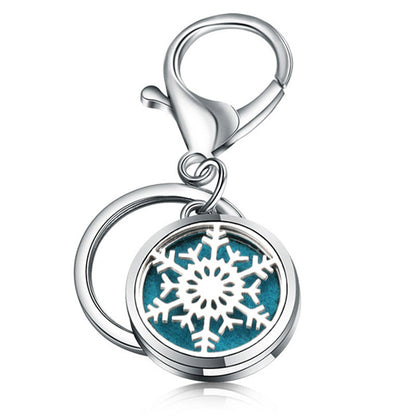 Stainless Steel Essential Oil Diffuser Keychain – Portable Aromatherapy